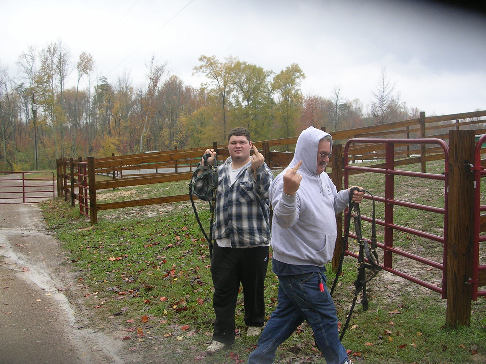 Eric and Bobby at Rockland Farms